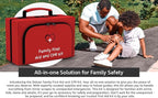 Family First Aid & CPR Kit - Emergency Medical Kit for the Entire Family, Child, Kids, and Youth. Perfect for Camping, Travel