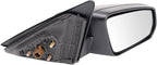 TRQ Driver and Passenger Side Power Mirror Set Textured Black Without Memory Compatible with 2010 Ford Mustang FO1320717 FO13