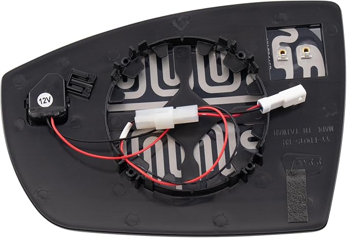 TRQ Passenger Side Mirror Glass Heated Blind Spot Convex Compatible with 2013-2016 Ford Escape 2017-2018 Ford C-Max FO1325164