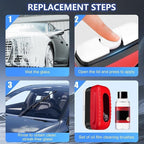 Car Glass Oil Film Cleaner,New Hydrophobic Glass Coating for Windshield Improves Clarity and Visibility,Universal Car Glass O