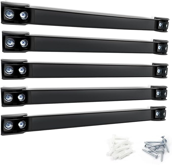 DGSL Magnetic Tool Holder Strip 5 Pack, 12 In Heavy Duty Tool Organizer Magnetic Strip, Tool Magnet Bar For Garage Tool Organ