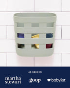Lalo Bath Time Storage Bin - Keep Items Organized & Dry with Non-Toxic Plastic, Easy Cleanup, Removable Drying Bin, Woven Bab
