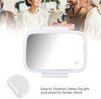 LED Sun Visor Mirror,Car Sun Visor Vanity Mirror,Built in Surround LED Lights with Touch Screen, with Retractable Back Clip for Universal Sun Visor