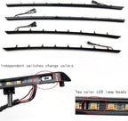 Car Interior Door LED Lighting Ambient Light Trim Strip Accessories for BMW 3 Series F30 F31 320i 328i 330i 335i 340i Door Two-Color Atmosphere Lamp Replacement Cover (Piano Black)