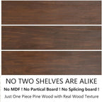 Wood Floating Shelves for Wall Set of 3, 22 Inch Rustic Floating Shelf Wall Mount, Solid Wooden Bathroom Floating Shelves for