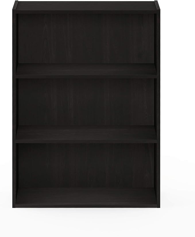 Furinno PASIR Book Shelf, 3-Tier Bookshelf, Storage Shelves Bookcase, 9.7 x 23.7 x 31.5, for Living Room, Bedroom, Home Offic