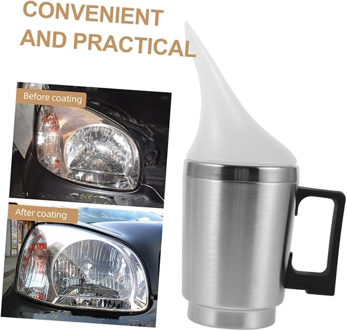 2pcs Headlight Atomizer Cup Auto Headlight Restoration Kit Heat Cup for Scratch Repair Paint Restoration
