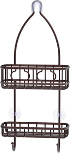Simple Houseware Bathroom Hanging Shower Head Caddy Organizer, Bronze (22 x 10.2 x 4.2 inches)
