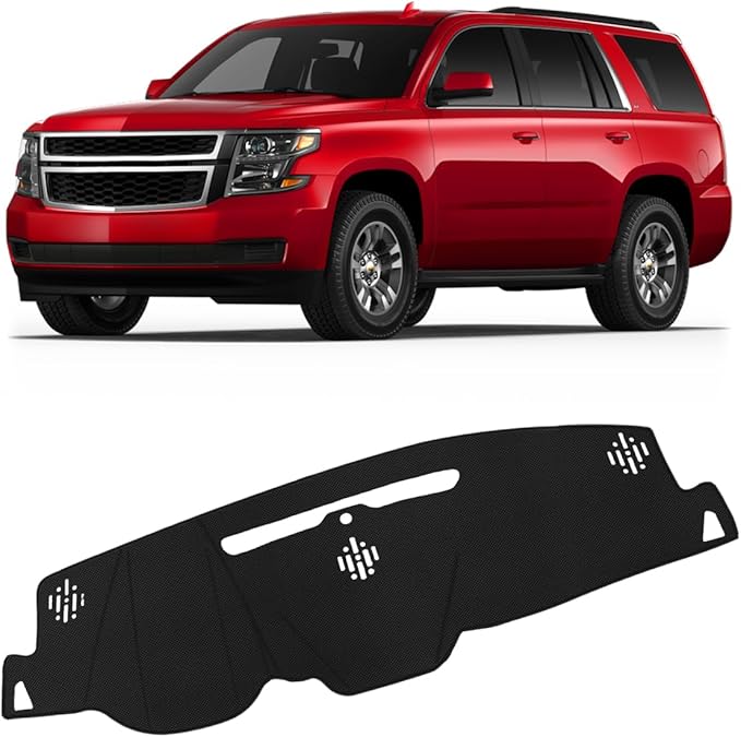 FIILINES Dash Cover Compatible with Chevy Chevrolet Tahoe Suburban/GMC Sierra Yukon 2015-2020 Dashboard Mat Cover Sunshade No