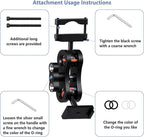 Suitable for PRUVEEO Dash Cam Mount, Aluminum Rearview Mirror Mounting Bracket Kit, Compatible with PRUVEEO D30 Dash Cam D30