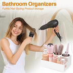 GFWARE Hair Tool Organizer - Bathroom Vanity Organizers and Storage, Hair Styling Accessories Hot Tools Organizer Hair Dryer,