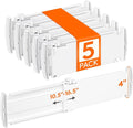 Lifewit 4" Tall 5 Pack Drawer Dividers, 27-42cm/10.5-16.5" Expandable Drawer Divider for Clothes, Adjustable Dresser Drawer O