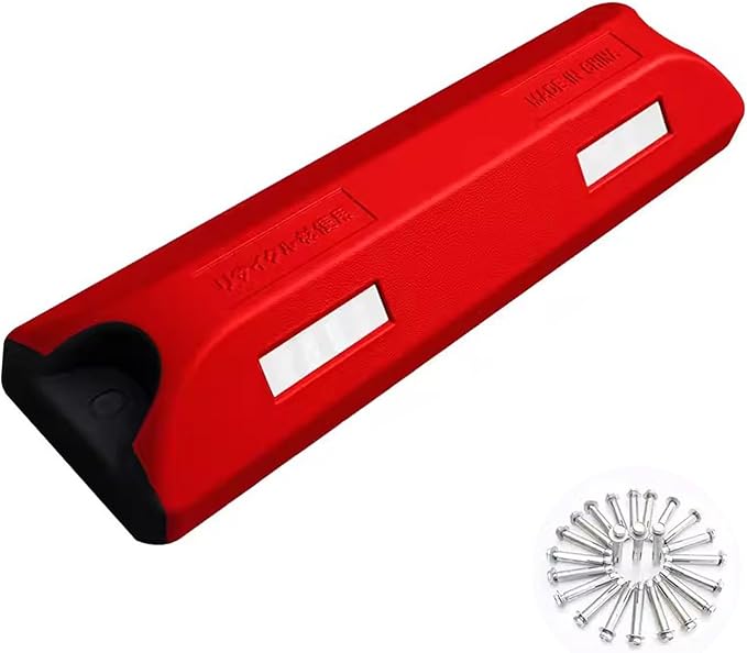 Color Parking Stopper for Garage and Parking Lots, Car Blocker Protect Bumper, Garage Parking Aid, for Various Car Parking, 1 Piece Pack(Red)