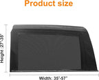 2 Packs Mesh Car Window Screen for MPV Sliding Door,Single Layer Sunshade for Large Square Car Truck Windows