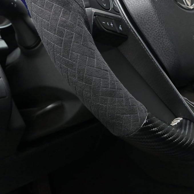 MEWANT Breathable Hand Sewn Car Steering Wheel Cover for Toyota Camry 2018-2019 / Toyota Avalon 2019 / Toyota Corolla 2019-2020 / Toyota RAV4 2019 Steering Wheel Accessories