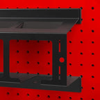 Heavy Duty Drill Holder for 1/4" Holes - Stores up to 3 Drills, Organizes on Pegboard, Includes Pegs and Hooks