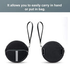 Portable CD Player Holder with CD Case, Water Resistant Fanny Pack with Wrist Strap for Women & Men (6.5inch).