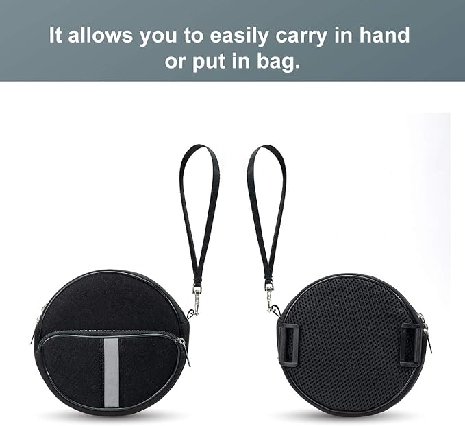 Portable CD Player Holder with CD Case, Water Resistant Fanny Pack with Wrist Strap for Women & Men (6.5inch).