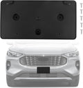 Front Bumper License Plate Frame Bracket Compatible with Ford Escape 2023 2024 2025, Black License Frame Holder Mounting Kit,