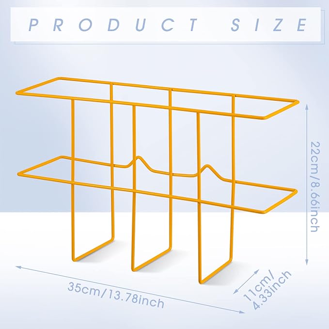 Nuenen 2 Packs MSDS Binder Holder Wall Mount MSDS Binder Rack Mounting Wire 3 Ring Storage for File Magazine Book Sheet Organ