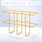 Nuenen 2 Packs MSDS Binder Holder Wall Mount MSDS Binder Rack Mounting Wire 3 Ring Storage for File Magazine Book Sheet Organ
