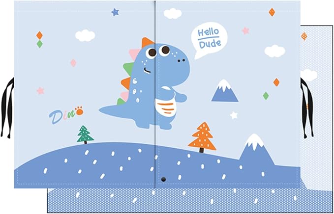 Car Sun Shade for Baby - EOHMAK Car Side Window Sun Shade Cover Upgrade Double Opening Car Interior Curtain Sun Blocker Blind (Blue Dinosaur, 1 Pack)