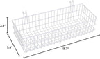 Kaforise Hanging Basket for Wire Wall Grid Panel, Multi-function Wall Storage and Display Basket, Flower Pots Shelf Balcony P