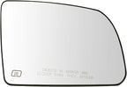 TRQ Passenger Side Mirror Glass Heated Compatible with 2008-2017 Toyota Sequoia SR5 2007-2011 Tundra SR5 2014-2016 Tundra SR 