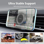 Magnetic Phone Holder for Car - Metal Hook, Compatible with iPhone, Easy Installation, Secure Hold, 360 Rotation, 20-Day Satisfaction Guarantee