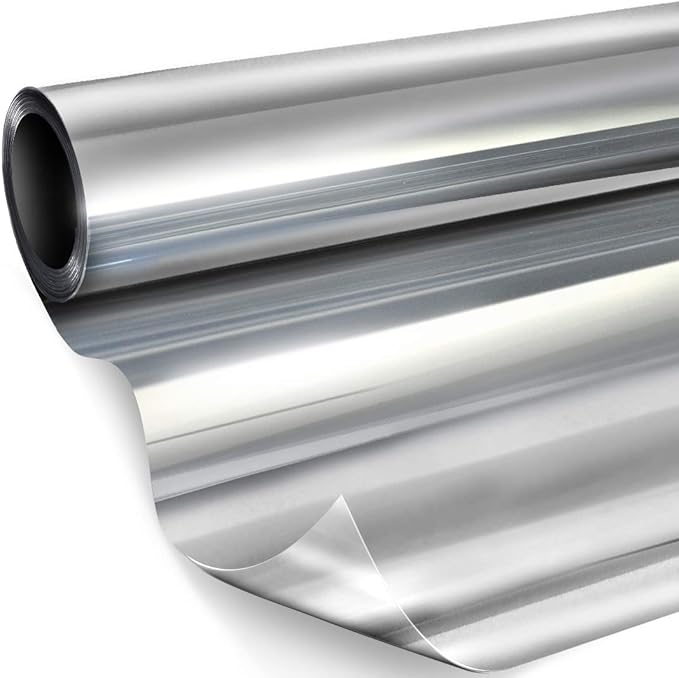 VViViD One-Way Vision Adhesive-Backed Silver Solar Tint Window Vinyl 60in x 10ft Roll