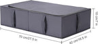 TYEERS Under Bed Storage Containers, Durable Fabric, Washable, Collapsible, Under Bed Storage Bins for Clothes, Blankets, She