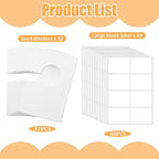 32 Pack Closet Dividers for Hanging Clothes Clothing Size Dividers,Size Markers for Clothing White Clothings Rack Reusable Cl