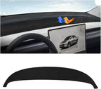 Autorder Dashboard Cover Mat for Tesla Model Y 2025 2026 Accessories Dash Cover Upgrade Flannel Dash Mat Sunshade Glare UV Ra