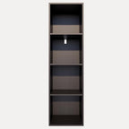 Book Shelf, 4-Tier Bookcase, Wooden Open Cube Storage Organize, 9.3 x 11.8 x 41.7 inches Bookshelf for Living Room, Bedroom, 