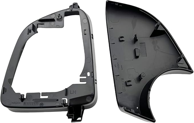 Replacement For Tesla Model Y Left Side Wing Mirror Cover and Mirror Frame Set Lower Holder Housing Tray Cap Driver Rearview Mirror Cover 2020 2021 2022