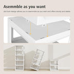 SEE SPRING 5-Tier Stackable Shoe Rack Organizer – Plastic Shoe Storage Shelf for Entryway, Closet, Bedroom – Holds Size 13 Sh