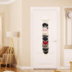 jontell Boho Ball Cap Hanger-2 Pack-Boho Macrame Cap Holder Wall Hat Organizer for Baseball Cap Holder Over Door, Hat Rack fo