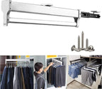 LJYT Pull-Out Wardrobe Clothes Rail,Extendable Closet Rod,Closet Organizer Rack for Pants/Coat/Scarves,35-65cm Available (Siz