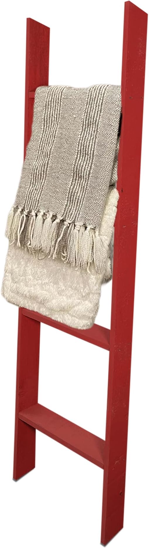 BARNWOODUSA Throw Blanket Ladder – Fully Assembled Reclaimed Wood – Rustic Decorative Ladder for Towels, Quilts, & More – Per