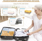 Vacuum Seal Bags with Portable Electric Pump, 9 Pack Vacuum Storage Bags for Clothing Travel, Compression Packing Space Saver