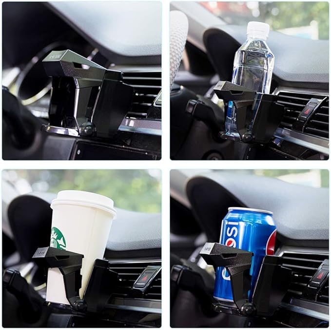 LITTLEMOLE Car Cup Holder, Car Air Vent Cup Bottle Mount, Adjustable A/C Vent Drink Holder Stand for Coffee,Water,Juice,Tea