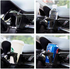LITTLEMOLE Car Cup Holder, Car Air Vent Cup Bottle Mount, Adjustable A/C Vent Drink Holder Stand for Coffee,Water,Juice,Tea