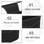 Car Trash Can for Seat Headrest, Mini Automotive Front Back Seat Garbage Can, Leakproof Vehicle Hanging Trash Cans, Multi-Purpose Auto Garbage Bin & Storage Organizer, Car Accessories (Black)