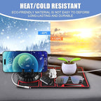 Car Anti Slip Mat Dashboard Tray Decorations Sticky Pad 4 in 1 Multi Functional with 360° Rotating Universal Phone Pad Holder