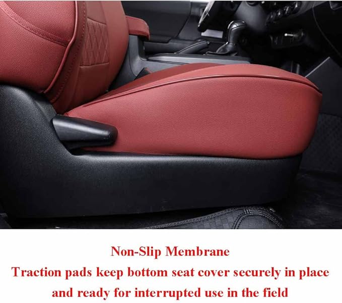 EKR Custom Fit Tacoma Car Seat Covers for Select Toyota Tacoma 2016 2017 2018 2019 2020 2021 2022 2023 Double Cab/Crew Cab - 