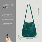 BeeGreen Reusable Grocery Shopping Bag -Travel Tote Bag - Foldable Compact Sturdy Bags