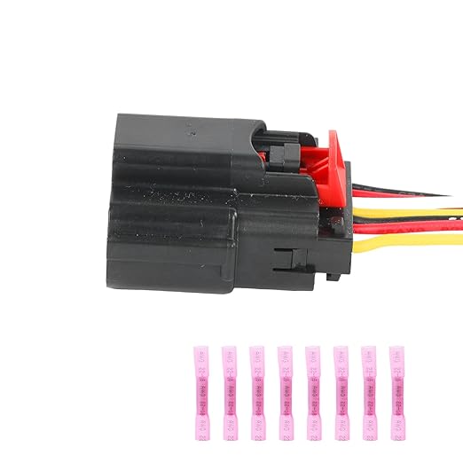 8-Way/Pin Blind Spot Detection Sensor Electrical Connector Socket Repair Wiring Harness Auto Waterproof Plug Pigtail for Chev
