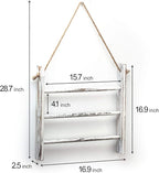 Rustic Wood Ladder Hand Towel Rack for Bathroom, Farmhouse Blanket Ladder for Living Room Hanging Decorative Rack for Blanket