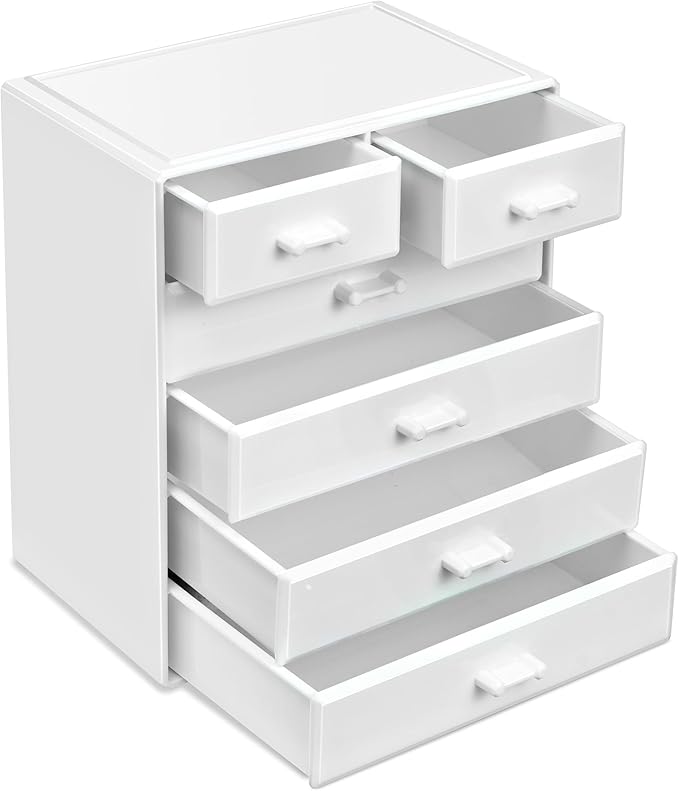 Sorbus Acrylic Makeup Organizer - Organization and Storage Case for Cosmetics Make Up & Jewelry - Large Makeup Organizer for 