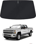 KUST Windshield Sun Shade for 2014–2016 2017 2018 Chevy Silverado 1500 Window Accessories Shade Sun Visor Cover Foldable Block UV Rays